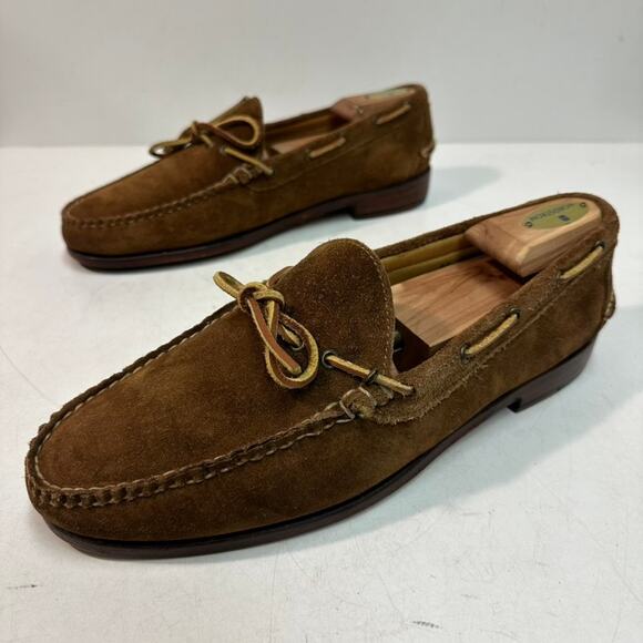 VERY GOOD Rancourt & Co. x Polo Ralph Lauren Snuff Suede Moccasin Loafer USA 11 - Picture 5 of 14